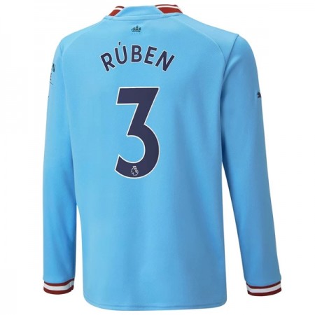 Manchester City Ruben 3 Hjemme 2022-23 - Fodboldtrøjer (L/S)
